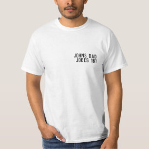 DAD JOKES 101 Vaderdag Black Modern GUY T-shirt