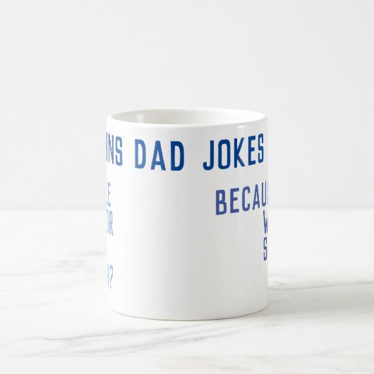 DAD JOKES 101 Vaderdag BLUE Koffiemok (Center)
