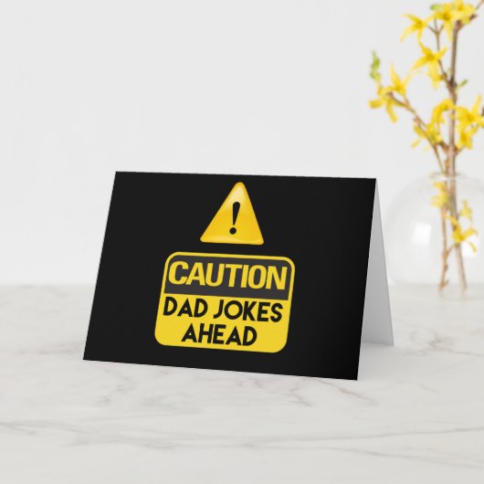 Dad Jokes Kaart (Gele Bloem)