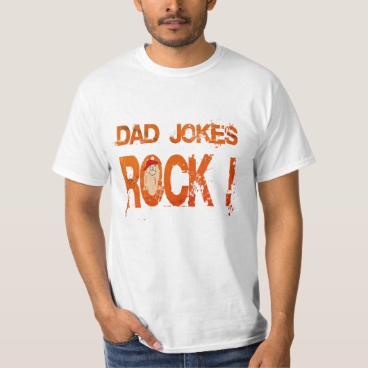 Dad Jokes Rock Shirt - Grappig Vaderdag T-shirt! (Voorkant)