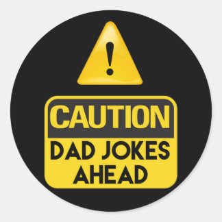 Dad Jokes Ronde Sticker