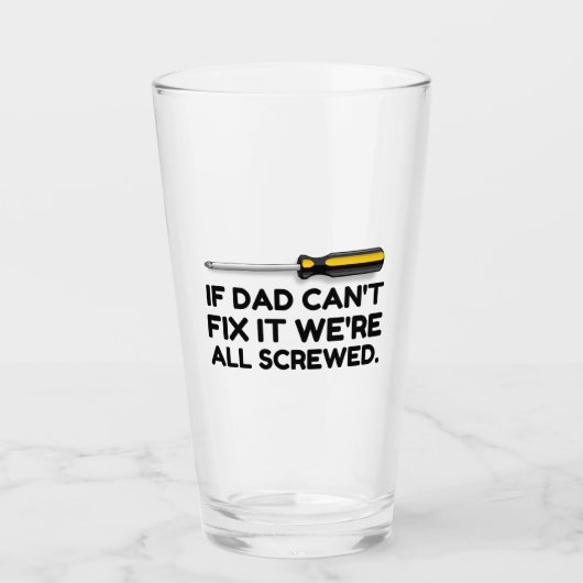 DAD KAN HET NIET VASTSTELLEN WE ZIJN ALLEMAAL SCHE GLAS (Voorkant)