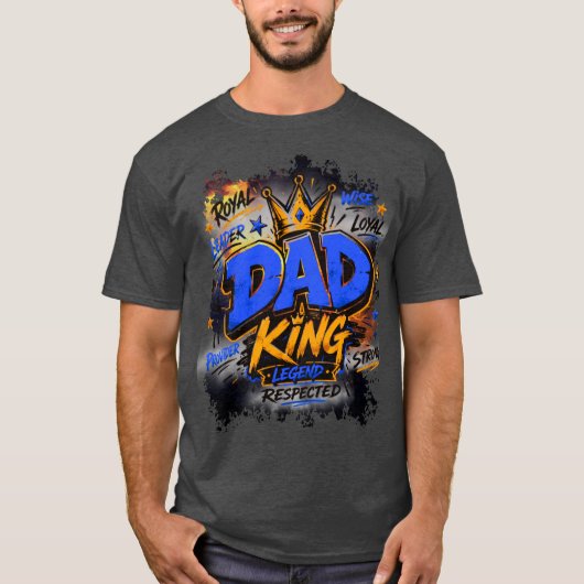 Dad King Bootleg Ontwerp T-shirt (Voorkant)
