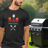 DAD koning van de grill BBQ zwart T-shirt