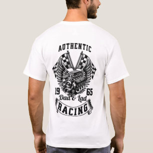 Dad & Lad Racing T-shirt Achterzijde Afdrukken