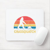 Dad Lawn Mowing Grquatch Bigfoot Mower Gift Funny Muismat (Met muis)