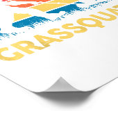 Dad Lawn Mowing Grquatch Bigfoot Mower Gift Funny Poster (Hoek)