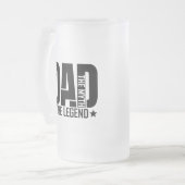 Dad Legend Man Matglas Bierpul (Voorkant links)