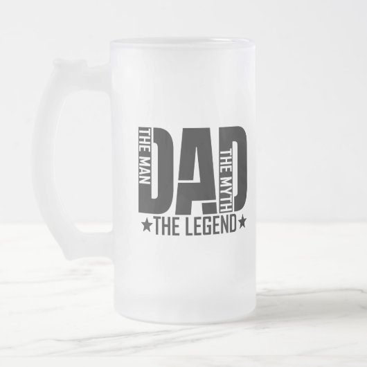 Dad Legend Man Matglas Bierpul (Links)