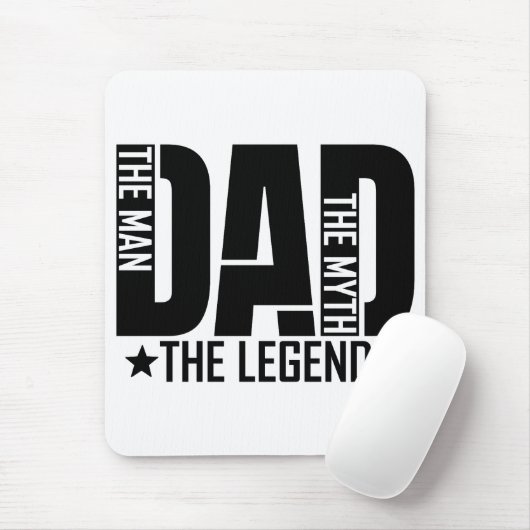Dad Legend Man Muismat (Met muis)