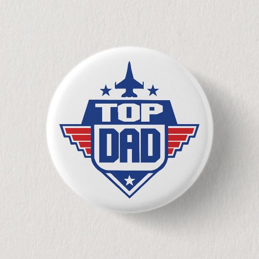 Dad Legend Man Ronde Button 3,2 Cm (Voorkant)