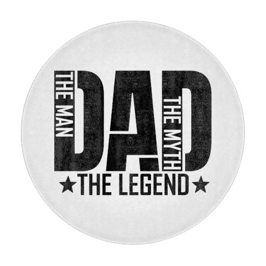 Dad Legend Man Snijplank (Voorkant)