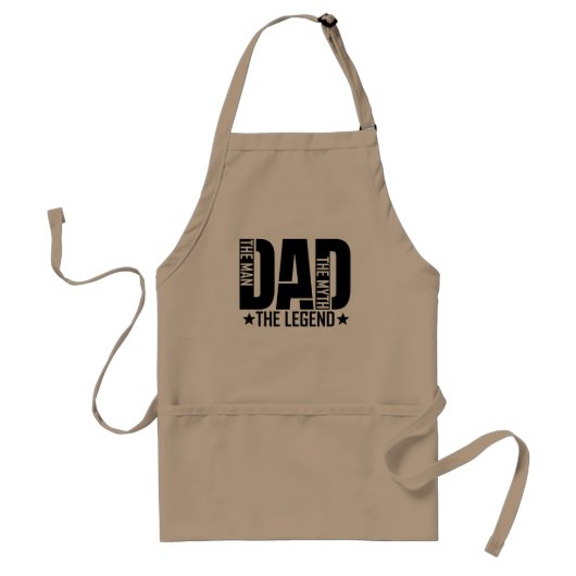 Dad Legend Man Standaard Schort (Voorkant)