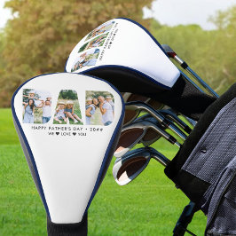 DAD Letter Cutout Photo Collage Custom Text Golf H Golfheadcover
