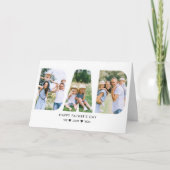 DAD Letter Cutout Photo Collage Vaderdag Kaart (Voorkant)