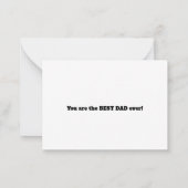 DAD Letter Cutout Photo Collage Vaderdag Notitiekaartje (Achterkant)
