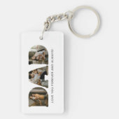 DAD Letter Photo Collage Sleutelhanger (achterkant)