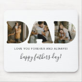 DAD Letter Photo Collage Vaderdag Muismat (Voorkant)