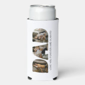 DAD Letter Photo Collage Vaderdag Seltzer Blikjeskoeler (Seltzer Voorkant)