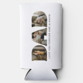 DAD Letter Photo Collage Vaderdag Seltzer Blikjeskoeler (Voorkant)