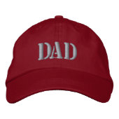 DAD Lettering Hat – Simple Embroidered Style Geborduurde Pet (Voorkant)