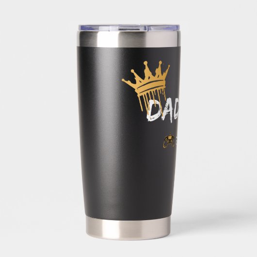 Dad Level Maxed Out Retro Gamer Art Geïsoleerde Drinkbeker (Voorkant)