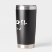 Dad Level Maxed Out Retro Gamer Art Geïsoleerde Drinkbeker (Achterkant)