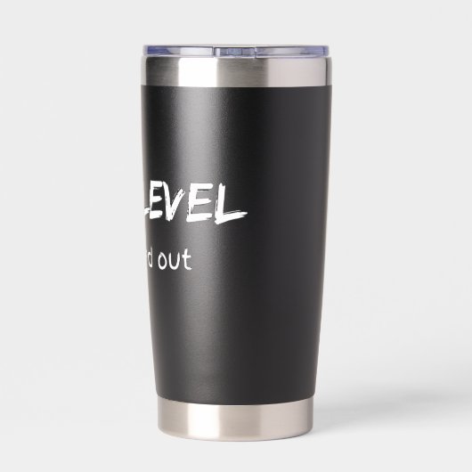 Dad Level Maxed Out Retro Gamer Art Geïsoleerde Drinkbeker (Achterkant)