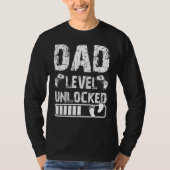Dad Level Unlocked 2023 Gamer Pregnancy Soon To Be T-shirt (Voorkant)