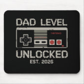 Dad Level Unlocked 2026 Soon to Be Gamer Daddy Muismat (Voorkant)