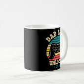 Dad Level Unlocked Est. 2023 New Daddy I Leveled U Koffiemok (Voorkant rechts)