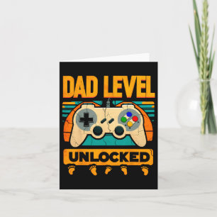 Dad Level Unlocked Father &#; een dag nieuwe vader Kaart