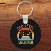 Dad Level Unlocked - Game Lover Gamer binnenkort b Sleutelhanger (Voorkant)