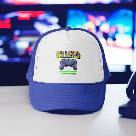 Dad Level Unlocked | Gamer Dad Eerste Vaderdag Trucker Pet