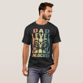 Dad Level Unlocked Gaming Daddy To Be Soon To Be F T-shirt (Voorkant volledig)