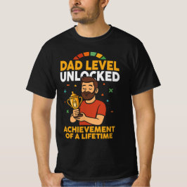 Dad Level Unlocked - Grappig Vaderdag cadeau T-shirt