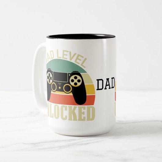 DAD LEVEL UNLOCKED Leuke Mok voor een nieuwe vader (Voorkant links)