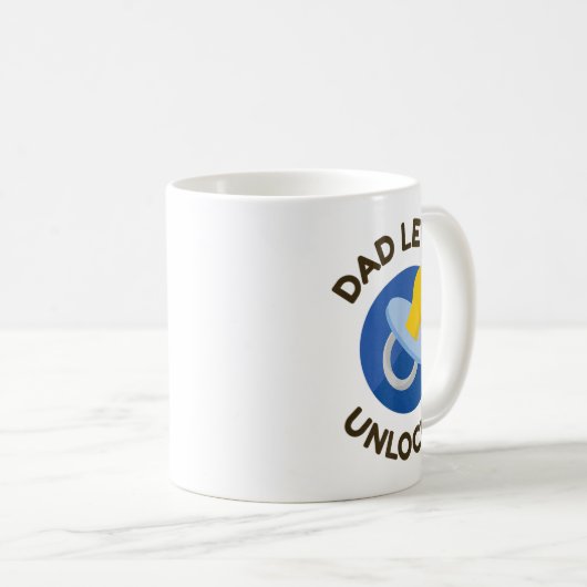 Dad Level Unlocked New Daddy Gifting Ideas Koffiemok (Voorkant rechts)
