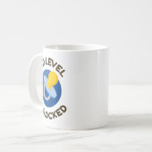 Dad Level Unlocked New Daddy Gifting Ideas Koffiemok (Voorkant links)