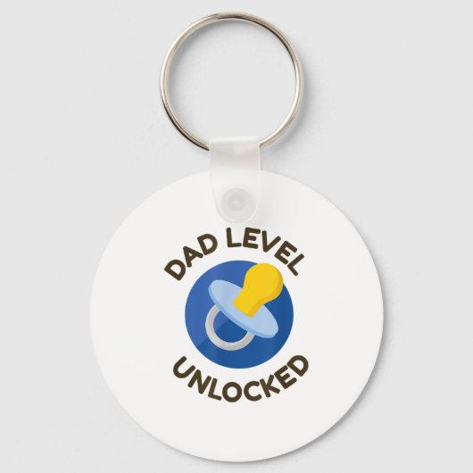 Dad Level Unlocked New Daddy Gifting Ideas  Sleutelhanger (Voorkant)