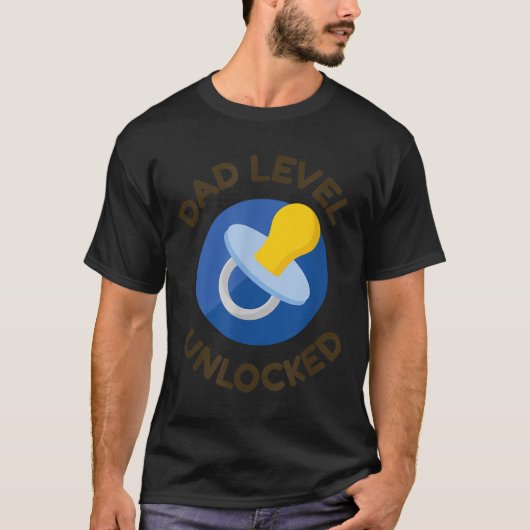 Dad Level Unlocked New Daddy Gifting Ideas T-shirt (Voorkant)