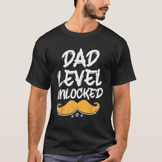 Dad Level Unlocked Parents Conservative Mom Dad Pr T-shirt (Voorkant)