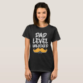 Dad Level Unlocked Parents Conservative Mom Dad Pr T-shirt (Voorkant volledig)
