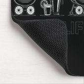 Dad Life Bottle Grill Beer Stroller Adorable Fathe Muismat (Hoek)