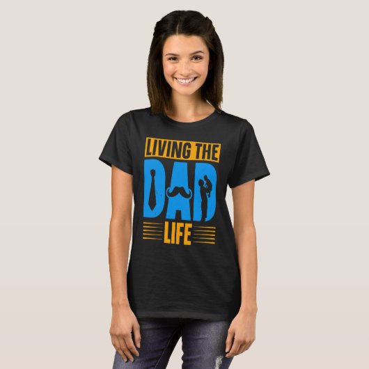 Dad Life Fathers Day Future Dad First Time Daddy T-shirt (Voorkant volledig)