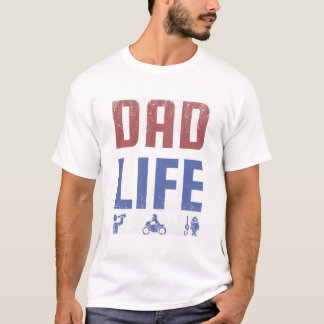 Dad Life - Grappig Retro Vaderschap Design T-shirt