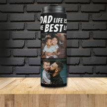 Dad Life is het Beste Leven 2 Foto's Vader Zwart