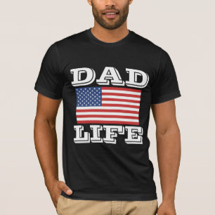 DAD LIFE-VADERDAG PATRIOTISCHE T-SHIRS T-SHIRT