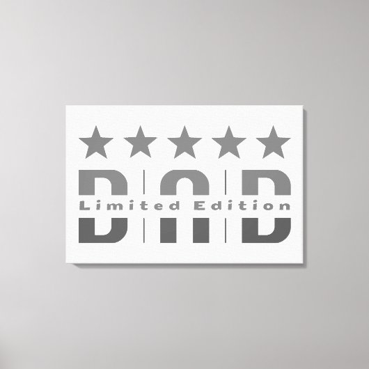 Dad Limited Edition Canvas Afdruk (Voorkant)