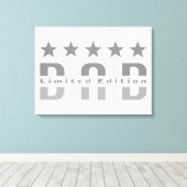 Dad Limited Edition Canvas Afdruk (Insitu (Houten vloer))